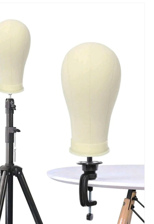 Canvas Mannequin Head With Mount Hole