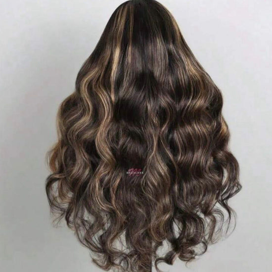 Body Wave Lace Front Wig human blend wig