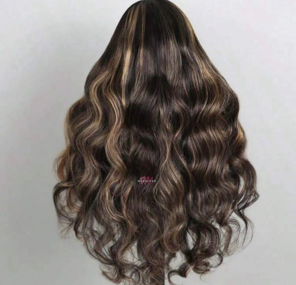 Body Wave Lace Front Wig human blend wig