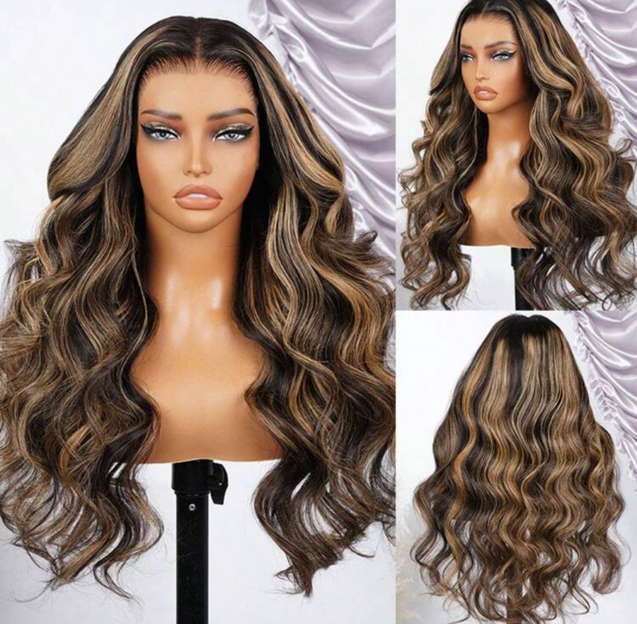 Body Wave Lace Front Wig human blend wig