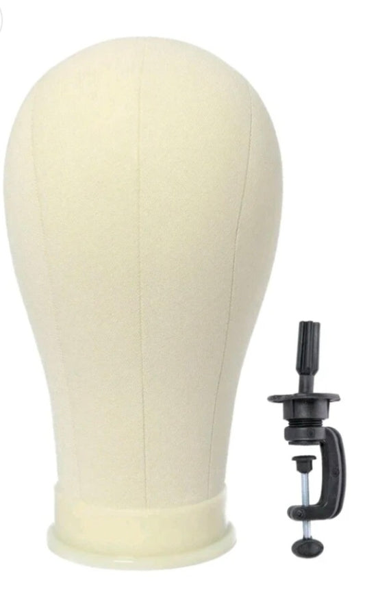 Canvas Mannequin Head With Mount Hole